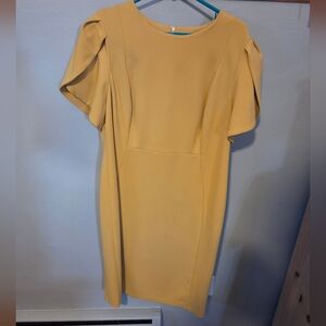 Calvin Klein Mustard Midi Dress